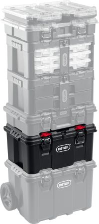 KETER STACKNROLL, 525 х 345 х 260 мм, (21″), пластиковый ящик с крышкой (38398)